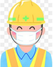 穿戴工作服口罩工作
